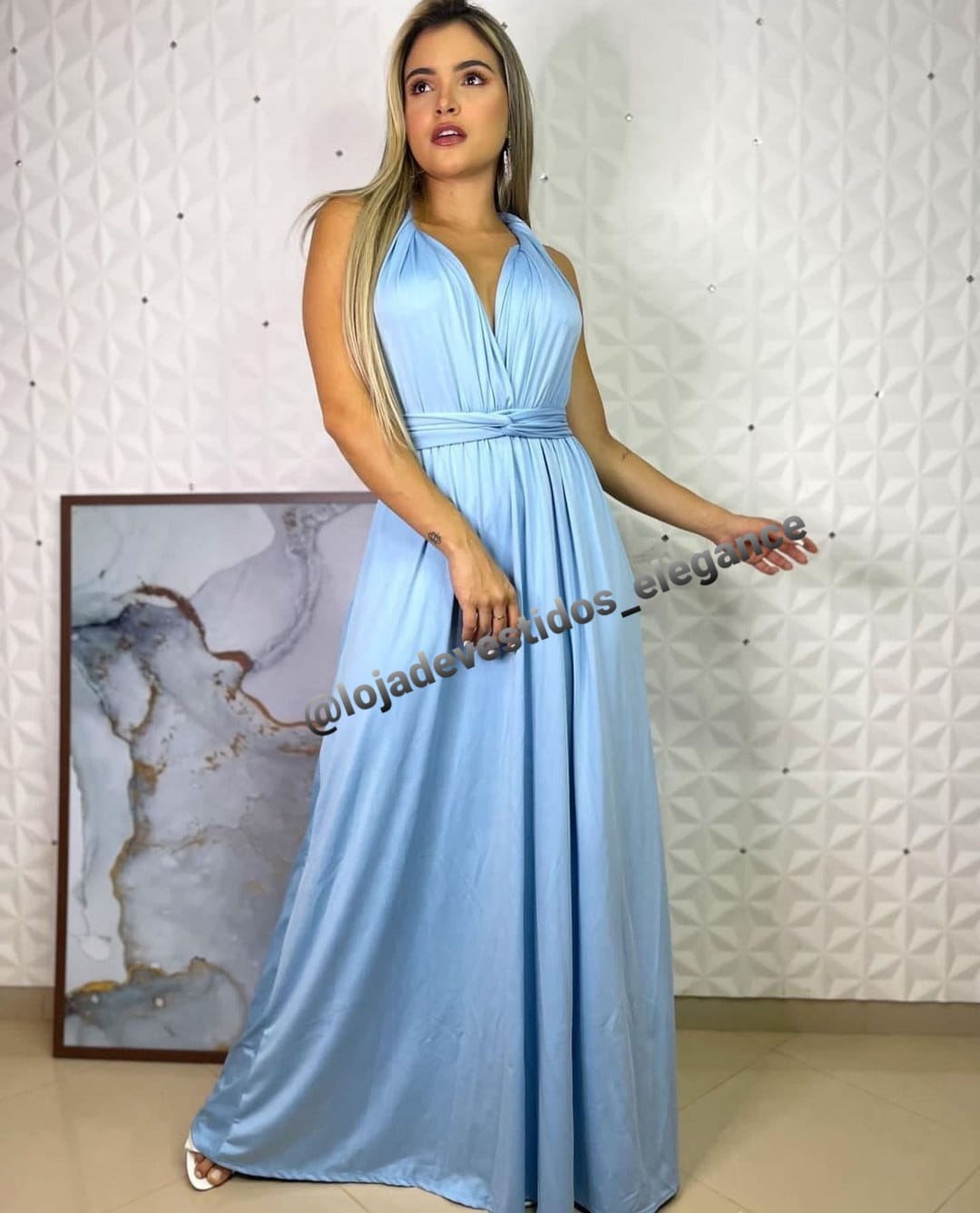 Vestido Multiformas Azul Serenity – vestidos elegance