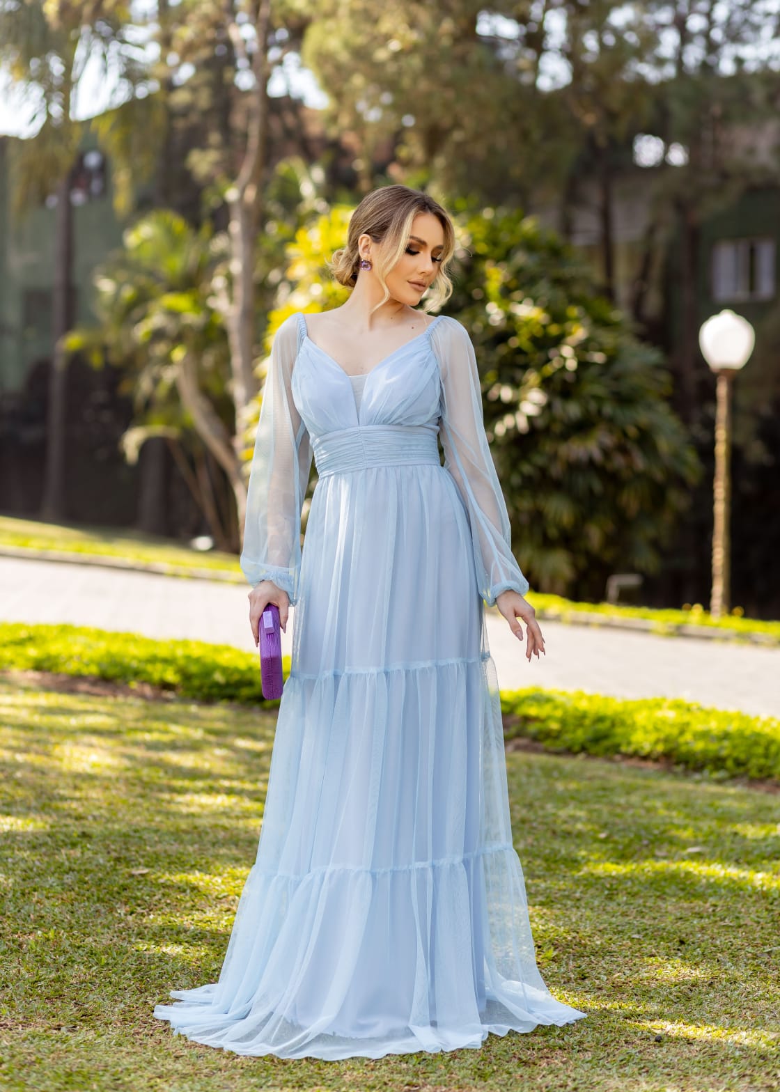 Vestido Multiformas Azul Serenity – vestidos elegance